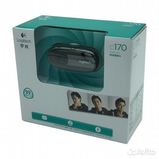 Веб-камера Logitech C170 с микрофоном, HD Plug