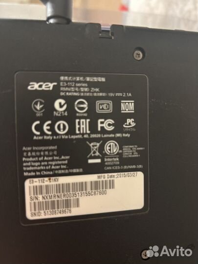 Acer Aspire E 11