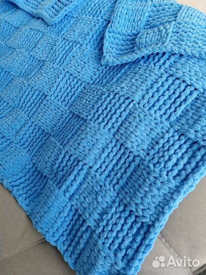 Плед из Ализе пуффи для малыша