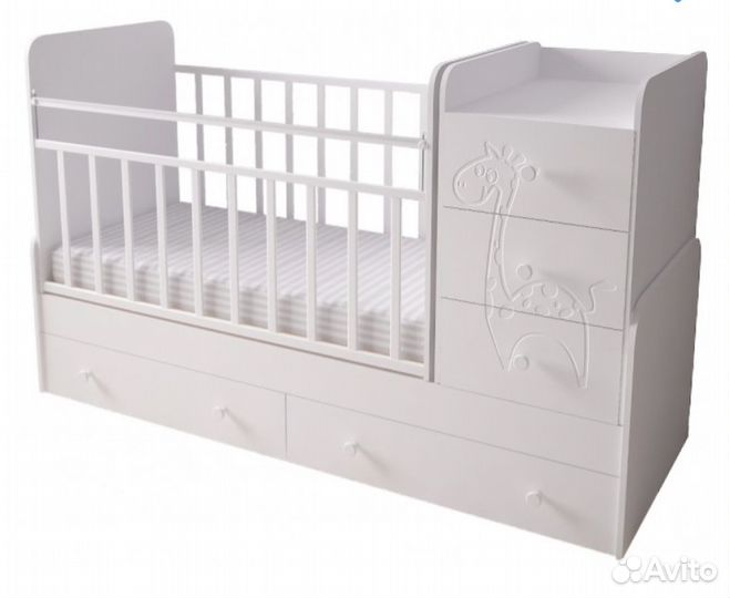 Кроватка-трансформер Forest kids с матрасом