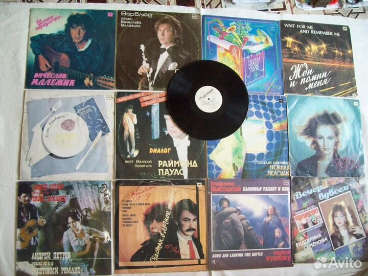 Пластинки виниловые, и на 78 об