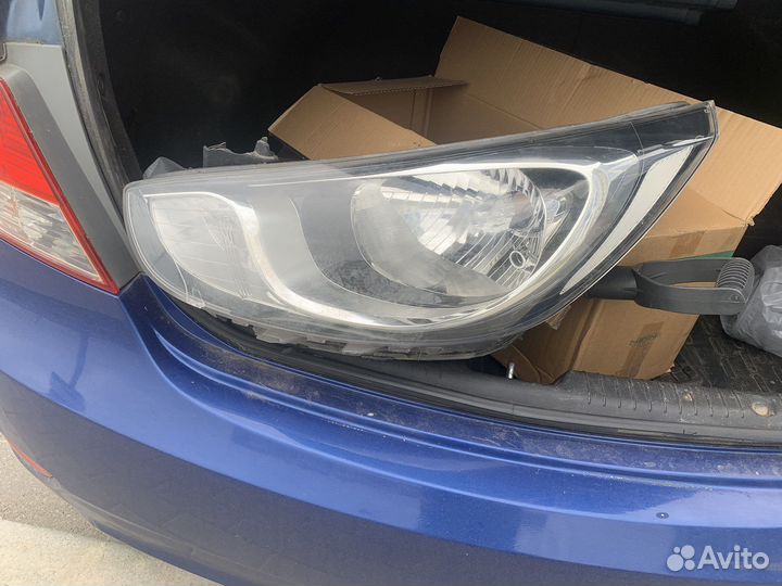 Фара передняя левая на hyundai solaris 1
