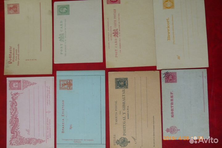 Старинные почтовые карточки стран Европы