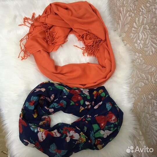 Шарфы, палантины, снуд новый (10шт)