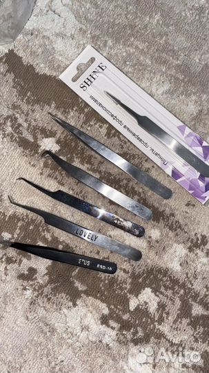 Пинцет для наращивания ресниц