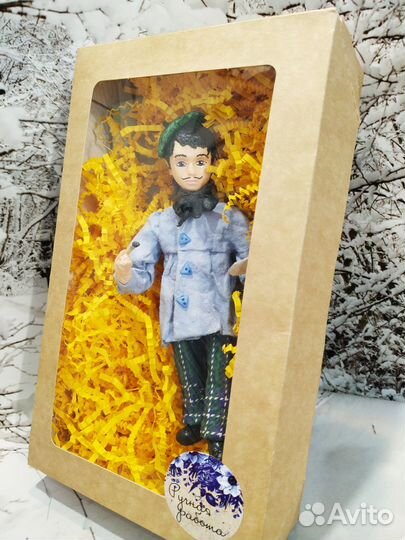 Ватные елочные игрушки