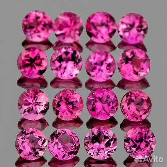 Турмалин натуральный 0,97Ct 2,5мм 16шт VVS Мозамби