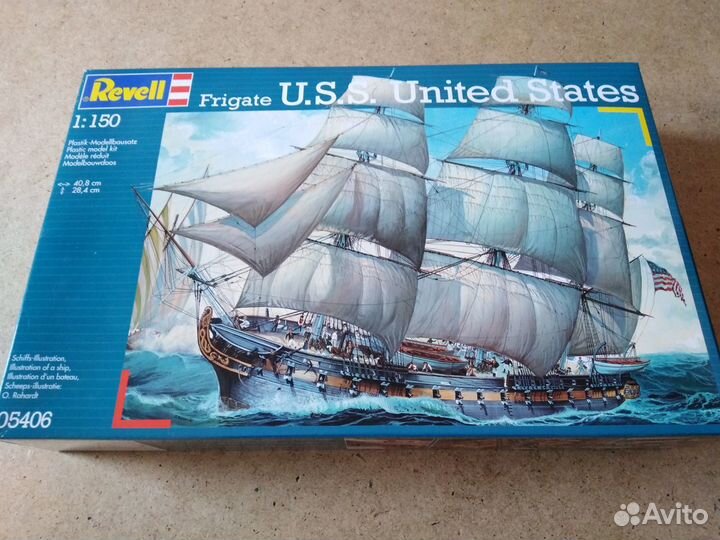 Парусный фрегат U.S.S United States 1:150