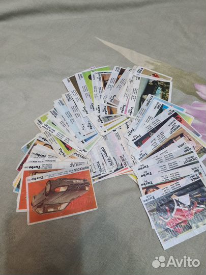 Вкладыши от жвачки турбо