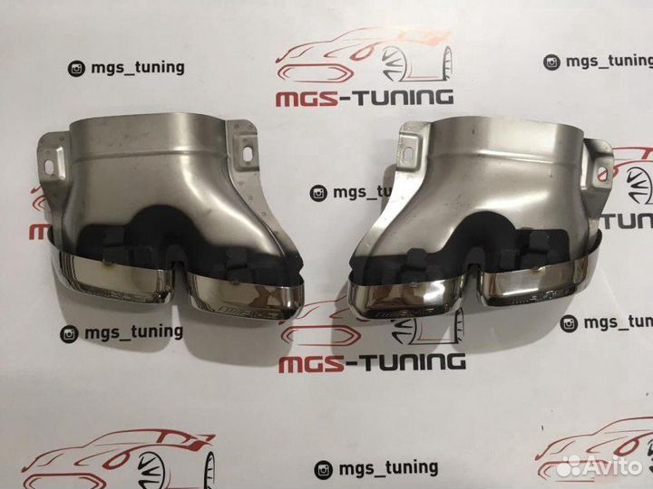 Насадки Mercedes 63AMG W205 Хром Стиль 2019