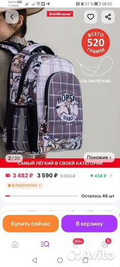 Портфель школьный