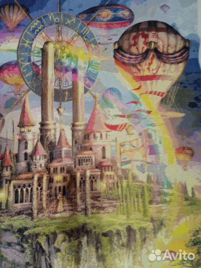 Картина вышивка крестом город