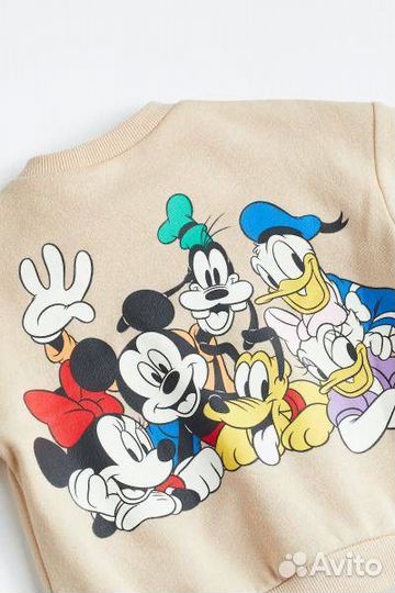 Костюм с начесом H&m новый 74 mickey mouse