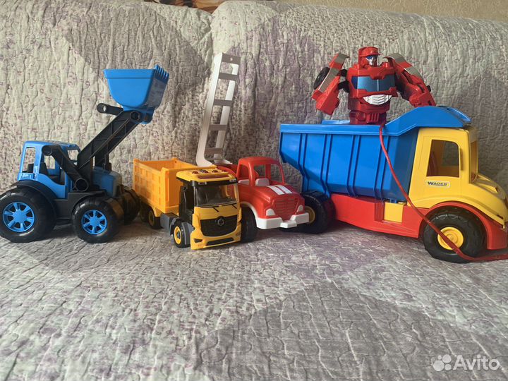 Машинки, трактор, трансформер
