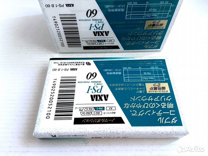 Аудиокассета кассета Axia (Fuji) PS-I 60 - 1991 г