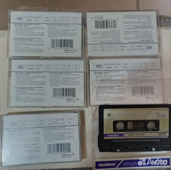 Аудиокассета gold star, SKC, Konica, LG