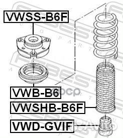 Отбойник амортизатора VW golf V/VI/jetta III/IV