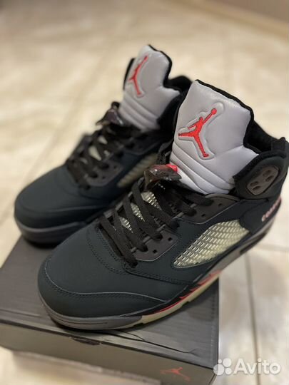 Кроссовки Air Jordan 5 gore tex off noir