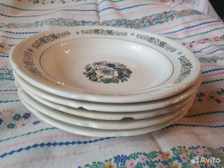 Набор тарелок 5шт зик Конаково СССР