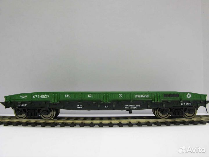 Платформа с металлическими бортами 63т. сжд