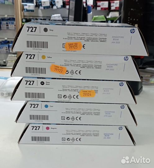 Картриджи нр 727 оригинал список 2023г