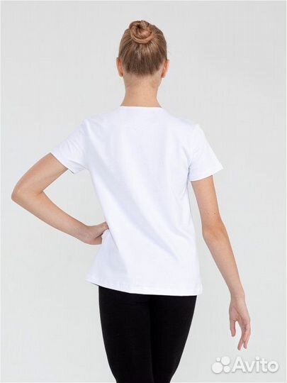 Футболка гимнастическая Chanté с принтом, хлопок