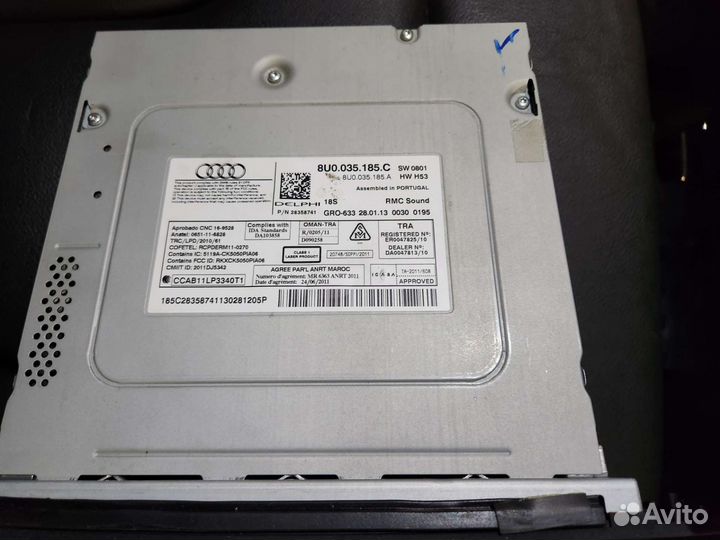 Магнитола RMC Sound Audi Q3 8U 2013