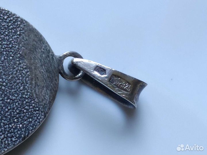 Кулон жетон подвеска как Камея серебро СССР