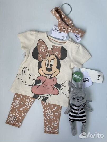 Комплект футболка лосины повязка C&A 68 92