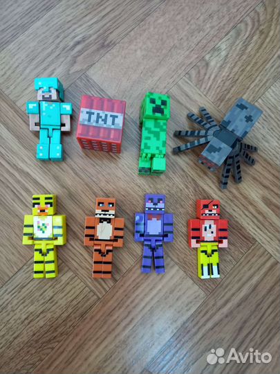 Игрушки из макдональдса, майнкрафт, робозвери