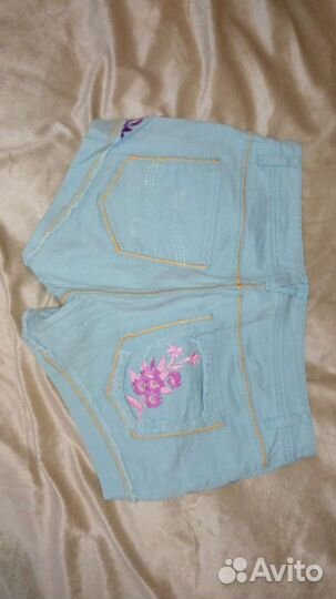 Мини шорты джинсовые
