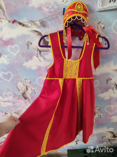 Костюм народный с кокошником 140-152