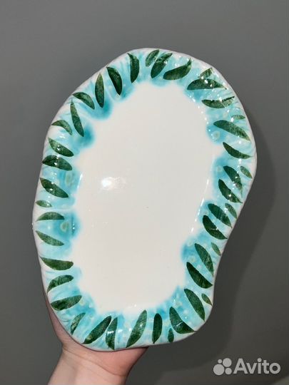 Тарелка керамика ручной работы