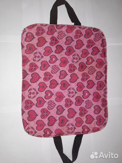 Детская ледянка с сердечками. для катания с горки