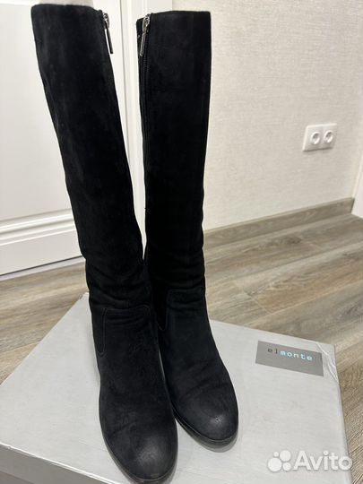 Сапоги замшевые итольянские