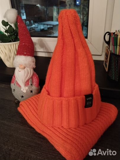 Шапка снуд 3-6 лет зима