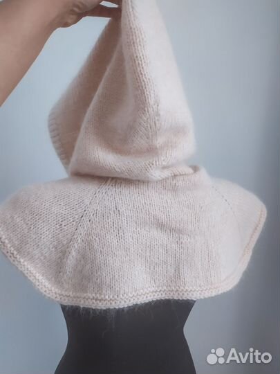 Снуд вязаный манишка капор