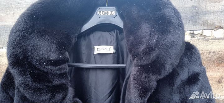 Шуба длиннополая из искусственного меха