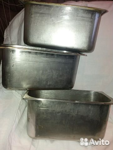 Советские гастроемкости из нержавеющей стали