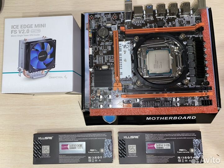 Комплект xeon 2640 V4- 10 ядер 20 пот /16 гб ddr4