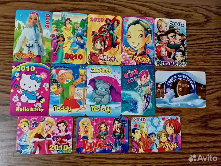 Календарики Мультики, Новый год,дракончики, змейки