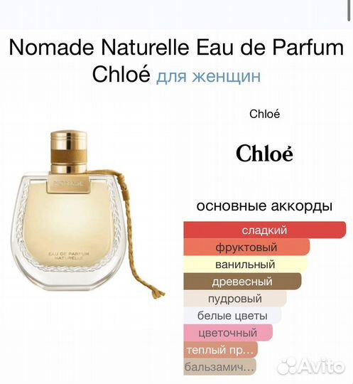 Chloe nomade naturelle парфюм