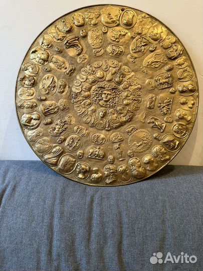 Панно цвета латунь винтаж