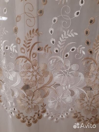 Тюль набивная, органза 5м