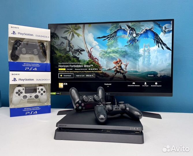 Sony PS4 Slim 1tb + 399 игр