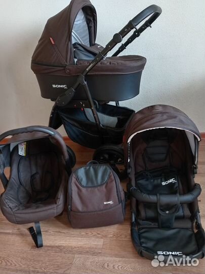 Коляска 3 в 1 Sonic Verdi Plus New