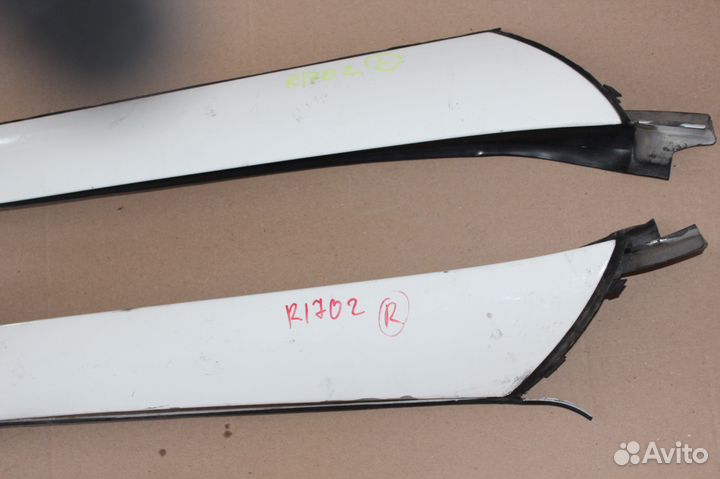 Пластиковые накладки с уплотнителем стекла