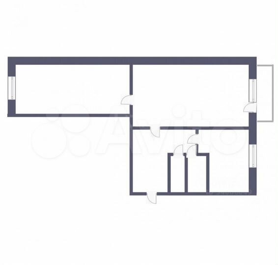 2-к. квартира, 43,3 м², 5/5 эт.