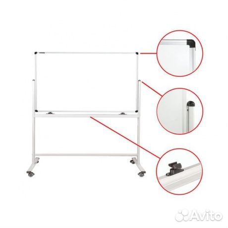 Доска магнитно-маркерная на стенде (100х150 см), 2