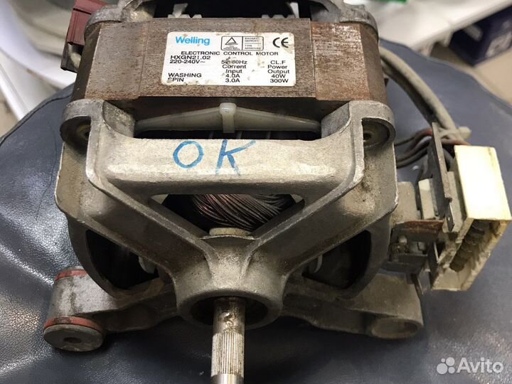 Мотор стиральной машины, колодка клемм 8+0+0